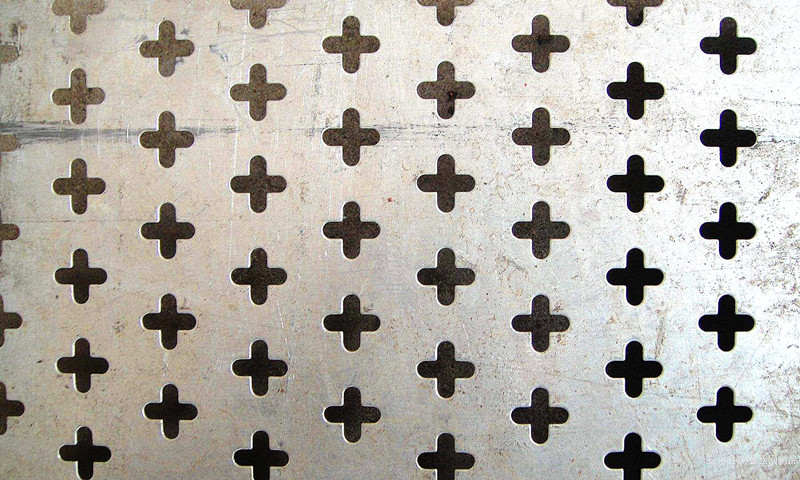 Aluminum Plate Cross Hole Perforated Sheet