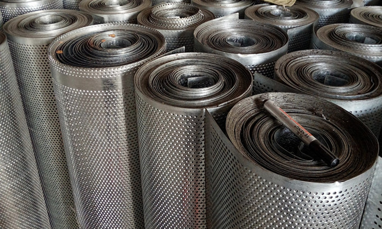 Stainless steel coil plate round hole mesh plate Products