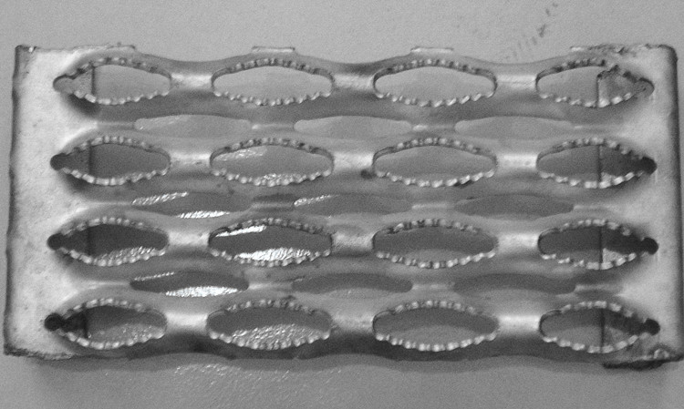 Galvanized safety grating
