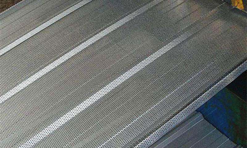 White Steel Perforated Plate