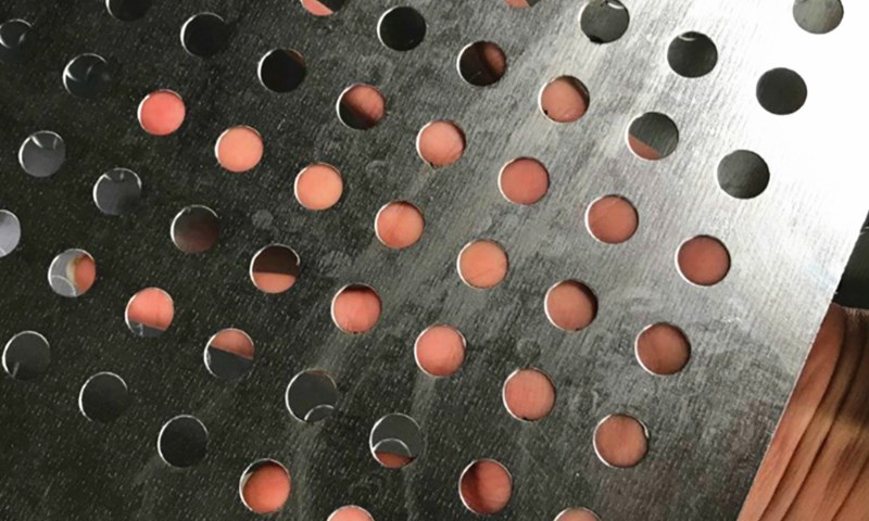 Punched steel sheet