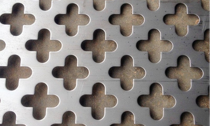 Punched steel sheet