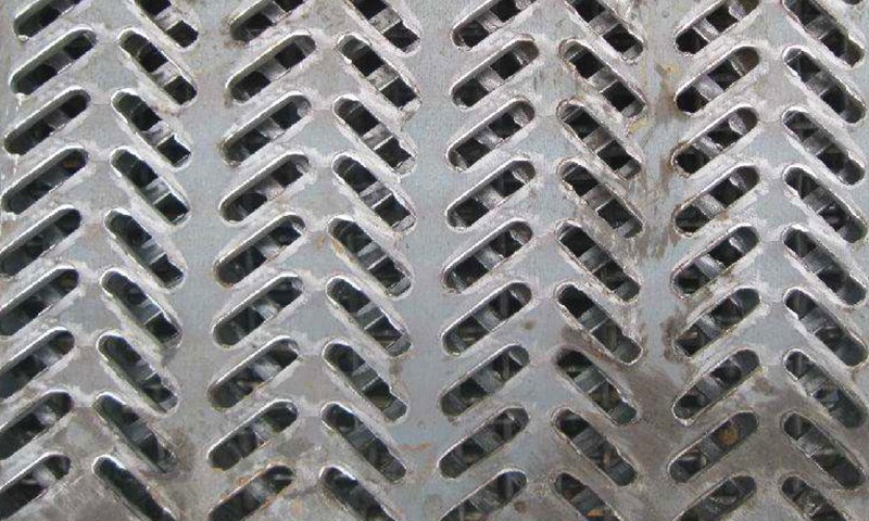 Punched steel sheet