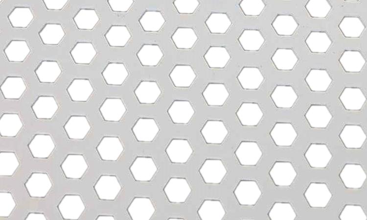 Hexagonal Hole Perforated Sheet
