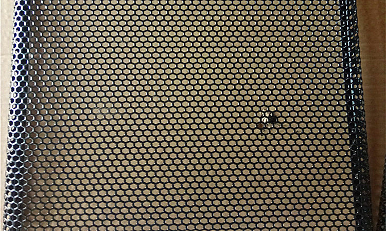 Hexagon hole perforated iron plate